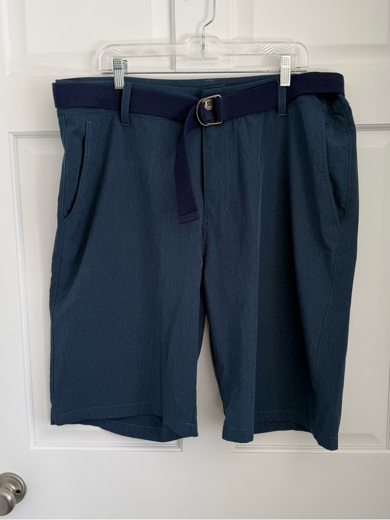 Bke Hybrid Athletic Fit Shorts With Belt